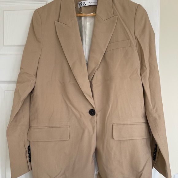 Zara beige blazer size small - Picture 1 of 3